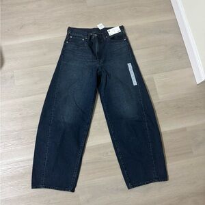 GU barrel wide legs jeans